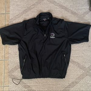 Short sleeve golf rain jacket